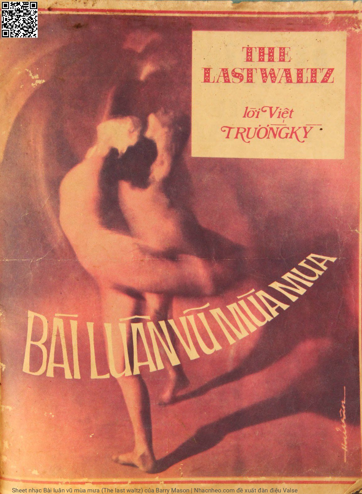 Sheet nhạc Bài luân vũ mùa mưa (The last waltz)