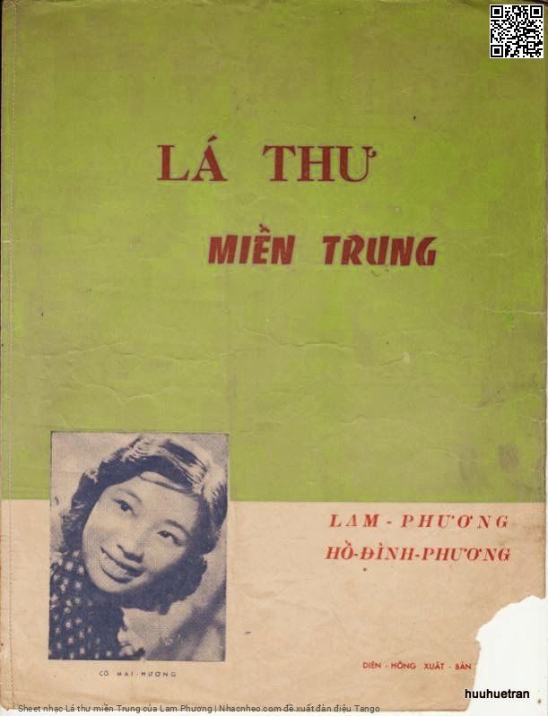 Sheet nhạc Lá thư miền Trung - Lam Phương