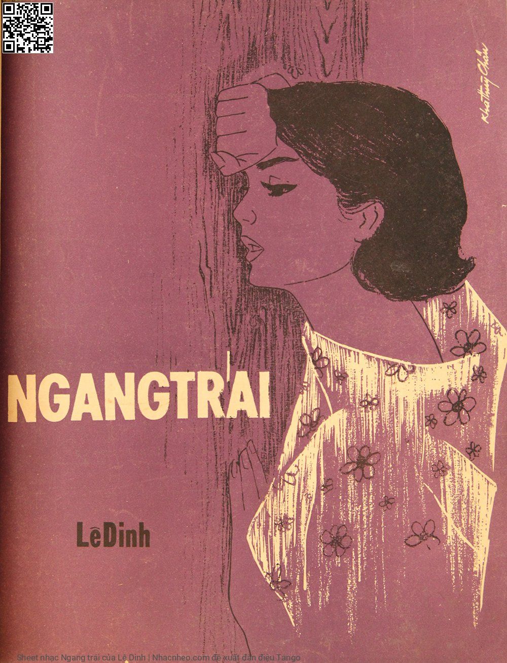 Sheet nhạc Ngang trái - Lê Dinh