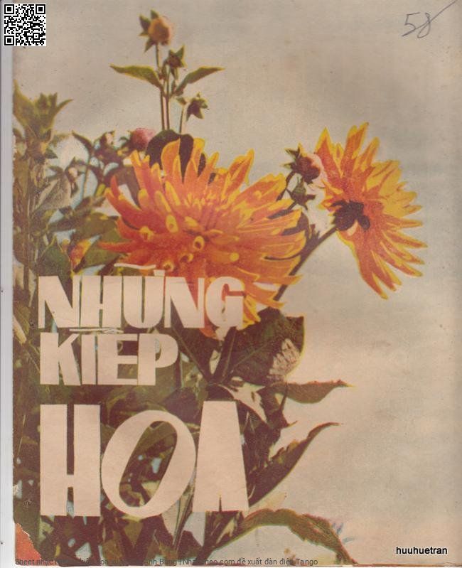 Sheet nhạc Những kiếp hoa xuân - Anh Bằng