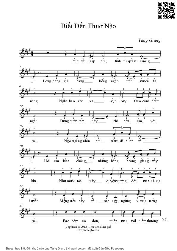 Trang 5 của Sheet nhạc PDF bài hát Biết đến thuở nào - Tùng Giang