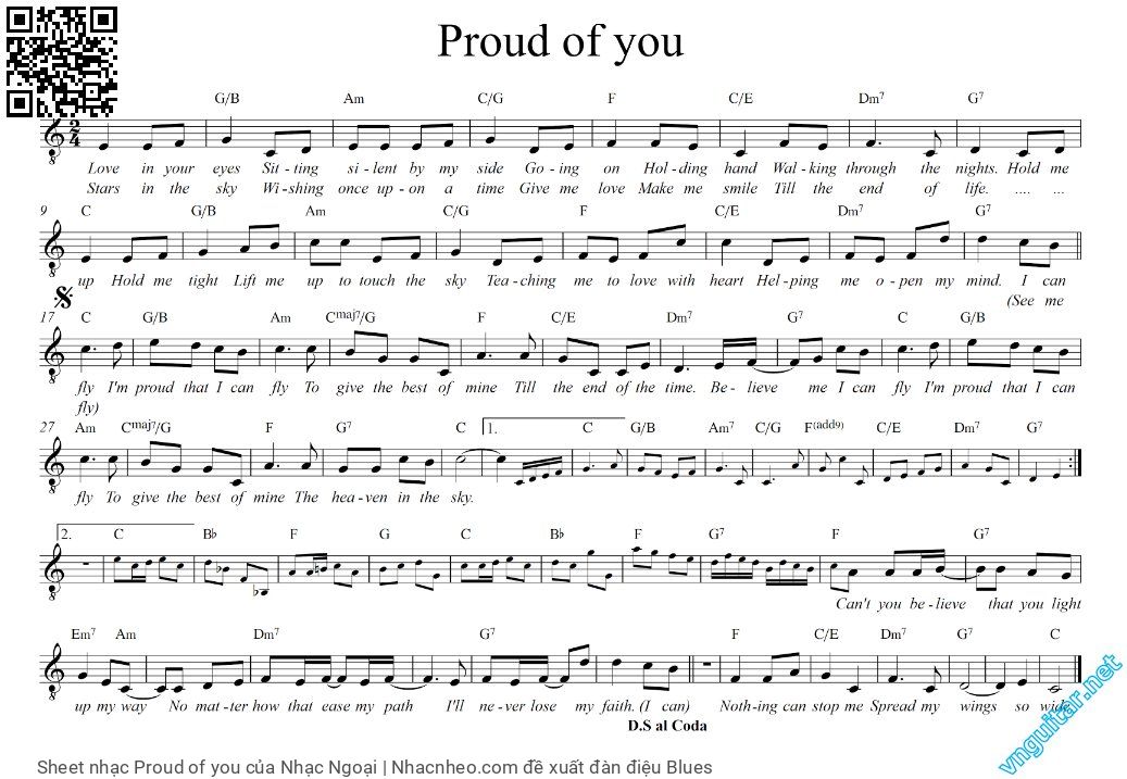 Proud of you - Nhạc Ngoại