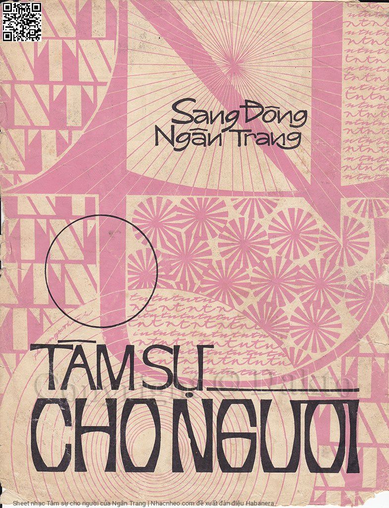 Sheet nhạc Tâm sự cho người - Ngân Trang