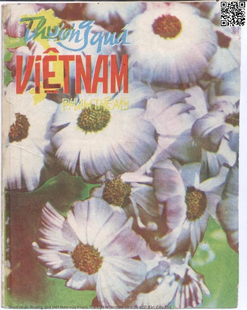 Sheet nhạc Thương quá Việt Nam - Phạm Thế Mỹ