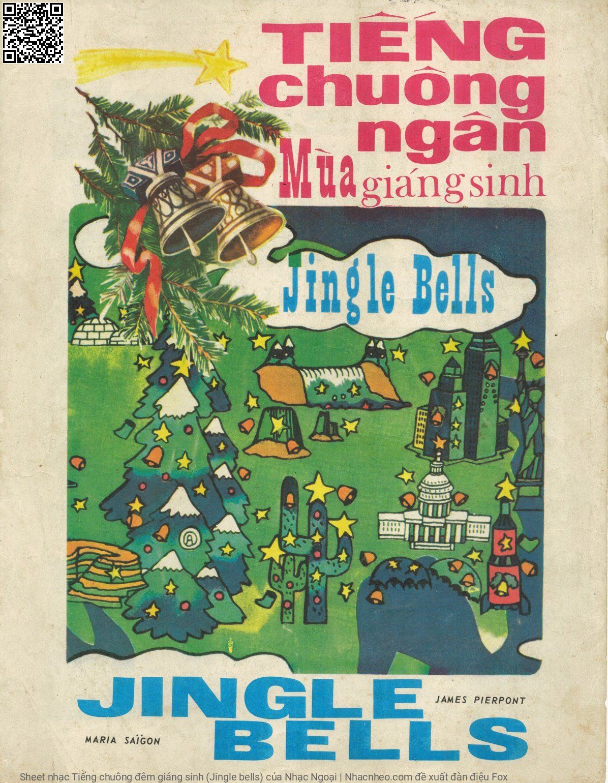 Sheet nhạc Tiếng chuông đêm giáng sinh (Jingle bells)