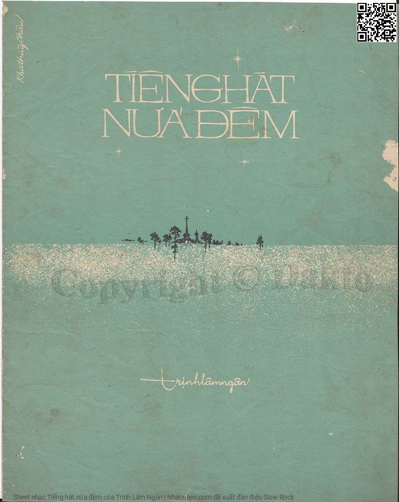 Sheet nhạc Tiếng hát nửa đêm - Trịnh Lâm Ngân