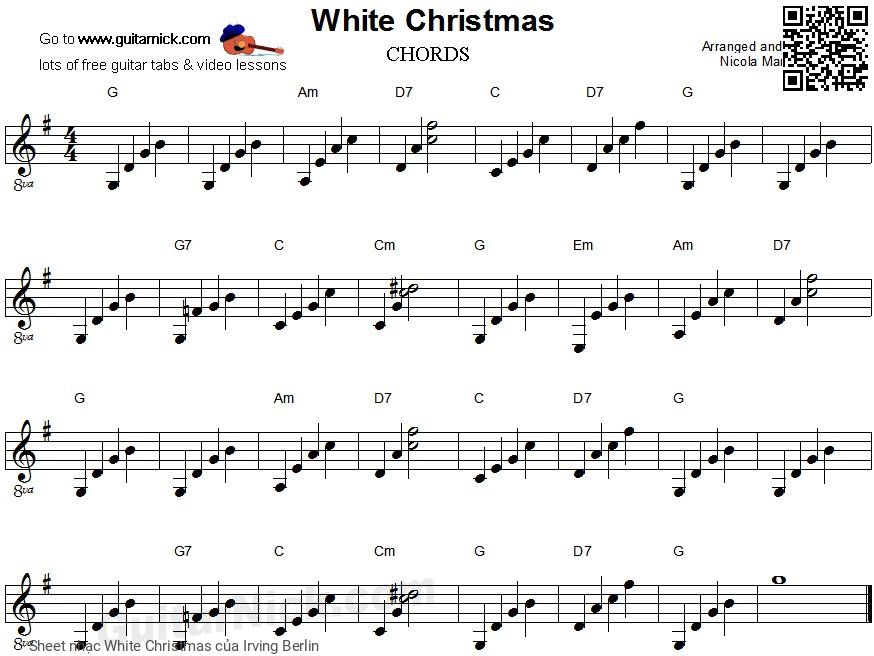 Sheet nhạc White Christmas