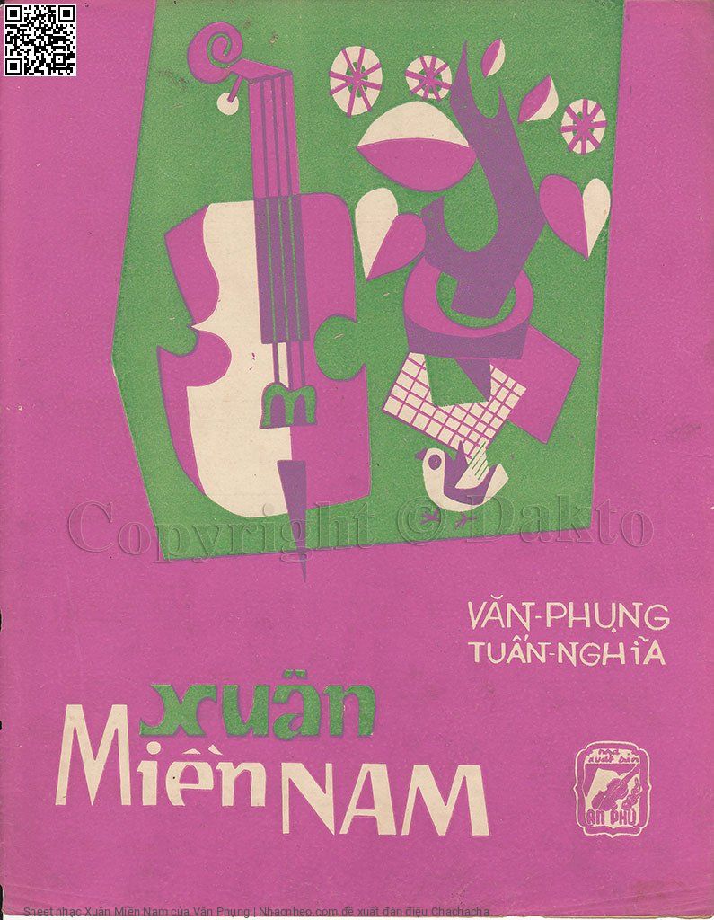 Sheet nhạc Xuân Miền Nam - Văn Phụng