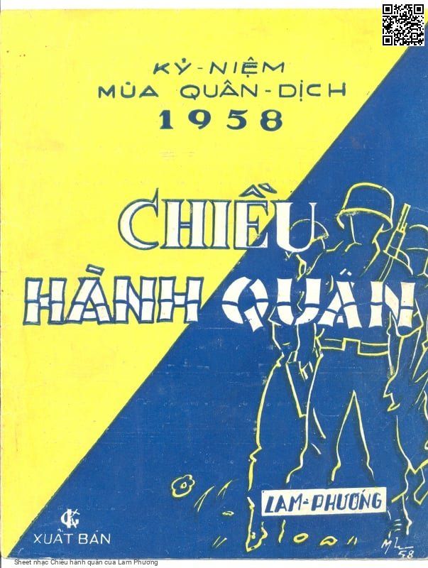 Sheet nhạc Chiều hành quân - Lam Phương